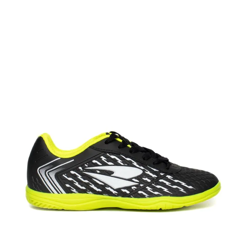 Chuteira Futsal Infantil Dray Indoor Foorcy Preto/Verde Neon - 37
