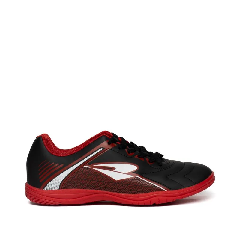 Chuteira Futsal Infantil Dray Indoor Spedy Preto/Vermelho - 36