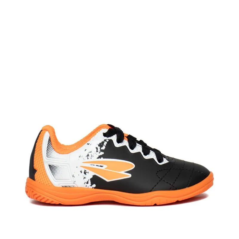 Chuteira Futsal Infantil Dray Indoor Drayzinho Preto/Laranja - 29