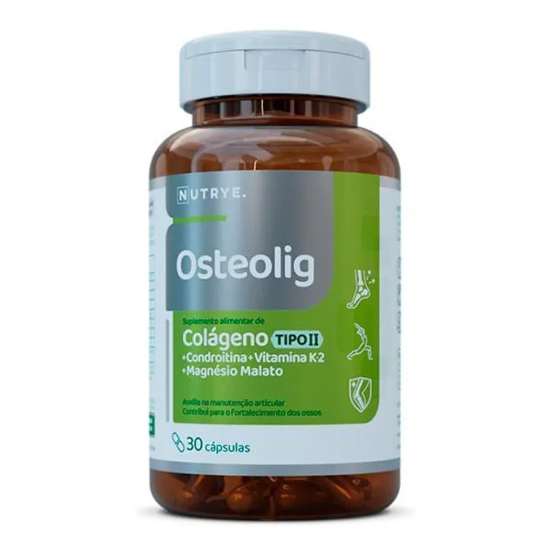 Osteolig - Colágeno Tipo Ii + Magnésio 30 Caps Nutrye