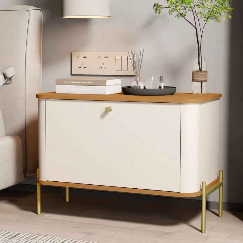 Mesa de Cabeceira 1 Porta Em MDF Tucupi JB Móveis