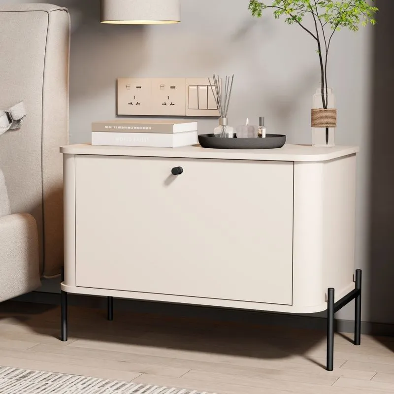 Mesa de Cabeceira 1 Porta Em MDF Tucupi JB Móveis