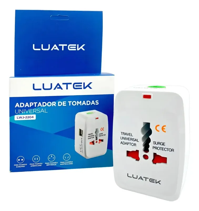 ADAPTADOR UNIVERSAL PARA TOMADAS LUATEK - LWJ-2203