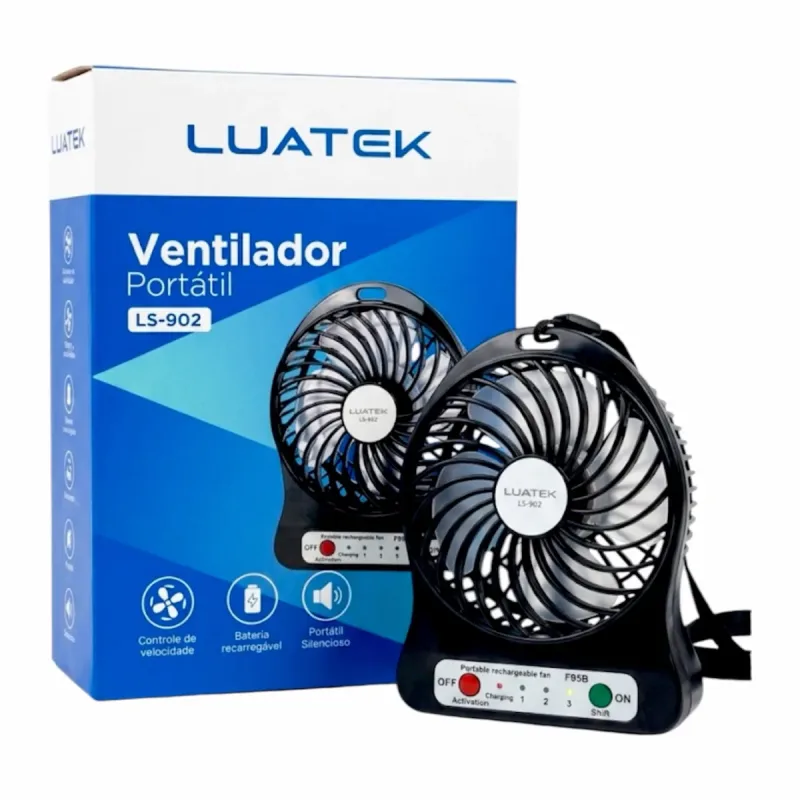 Ventilador Portátil LS-902 Luatek