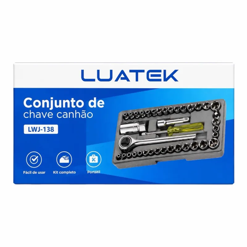 Conjunto de Chave Canhão LWJ-138 Luatek