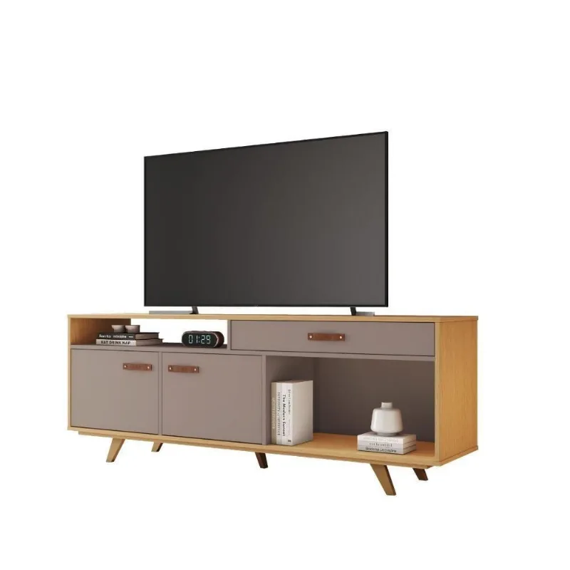Rack Frision para TV Até 65" 160CM MDP com Corrediças Telescópicas Grafite Noronha