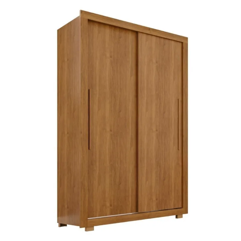 Guarda Roupa Casal Luna 2 Portas de Correr 2 Gavetas MDF-MDP Cinamomo Luna 126.5CM