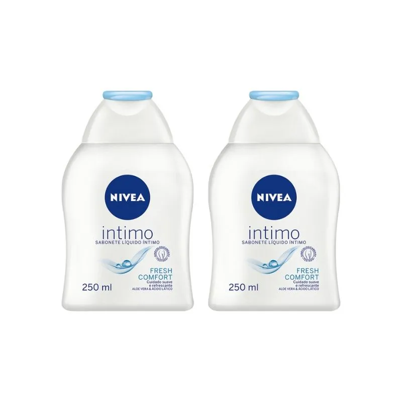 Sabonete Intimo Nivea 250ml Fresh Comfort - Kit c/ 2un