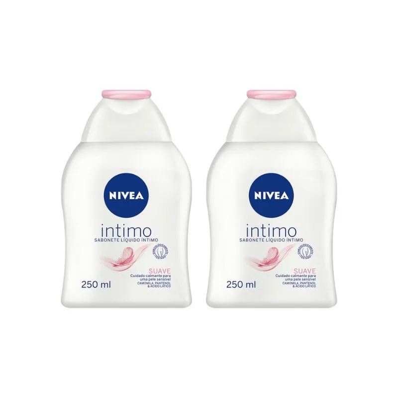 Sabonete Intimo Nivea 250ml Suave - Kit c/ 2un