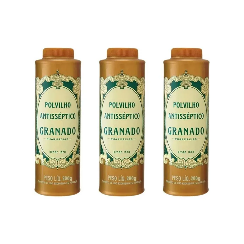 Talco Pes Granado 200g Tradicional - Kit C/3un