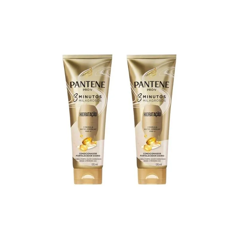 Condicionador Pantene 3 Minutos Milag 170Ml Hidrat-Kit C/2Un