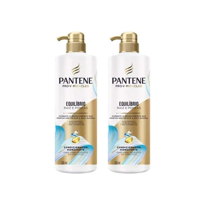 Condicionador Pantene 510Ml Pump Equilibrio - Kit C/2Un