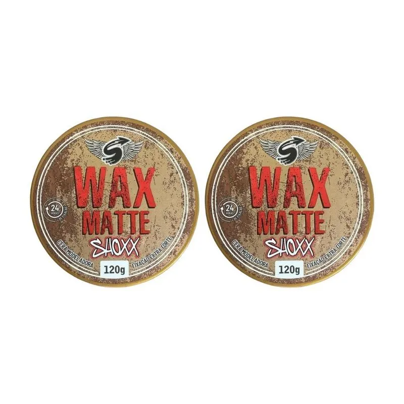 Cera Shoxx Wax Matte 120g - Kit Com 2un