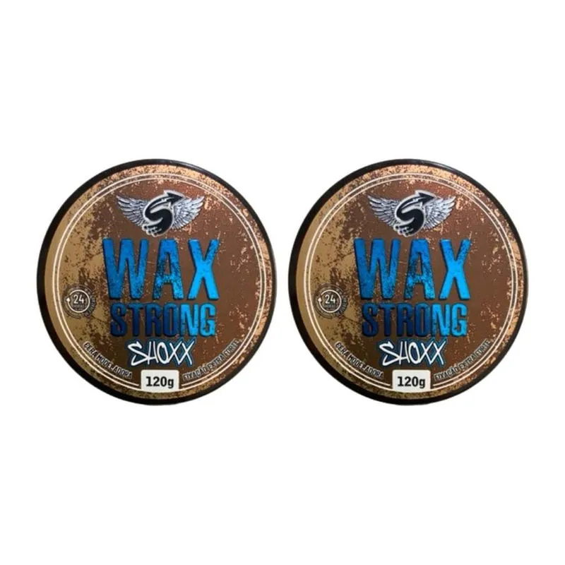 Cera Shoxx Wax Strong 120g - Kit Com 2un