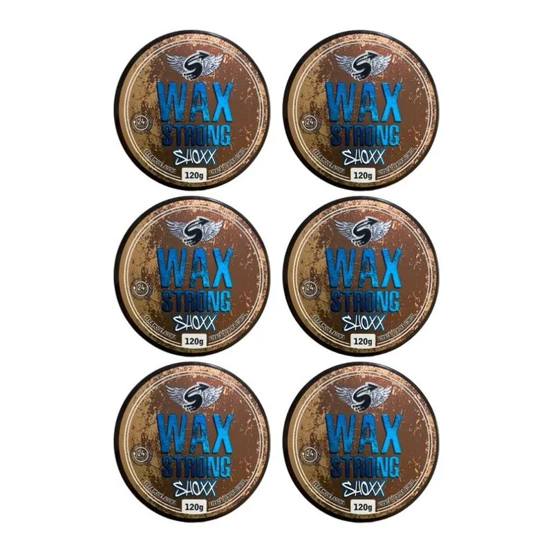 Cera Shoxx Wax Strong 120g - Kit Com 6un