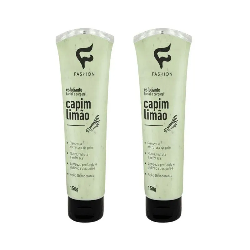 Esfoliante Fashion Facial E Corporal 150G Capim Limao - 2Un