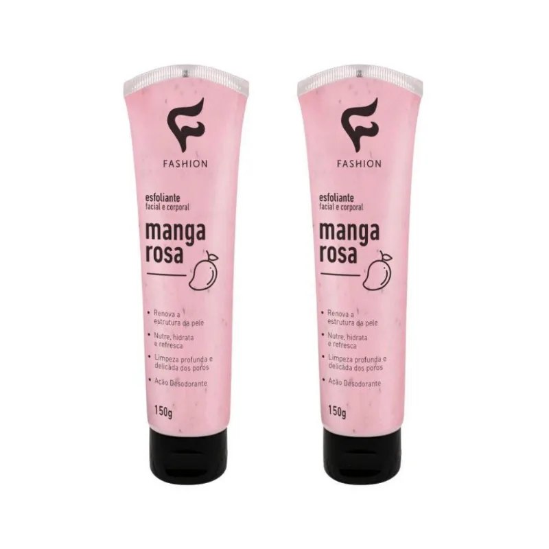 Esfoliante Fashion Facial E Corporal 150g Manga Rosa - 2un