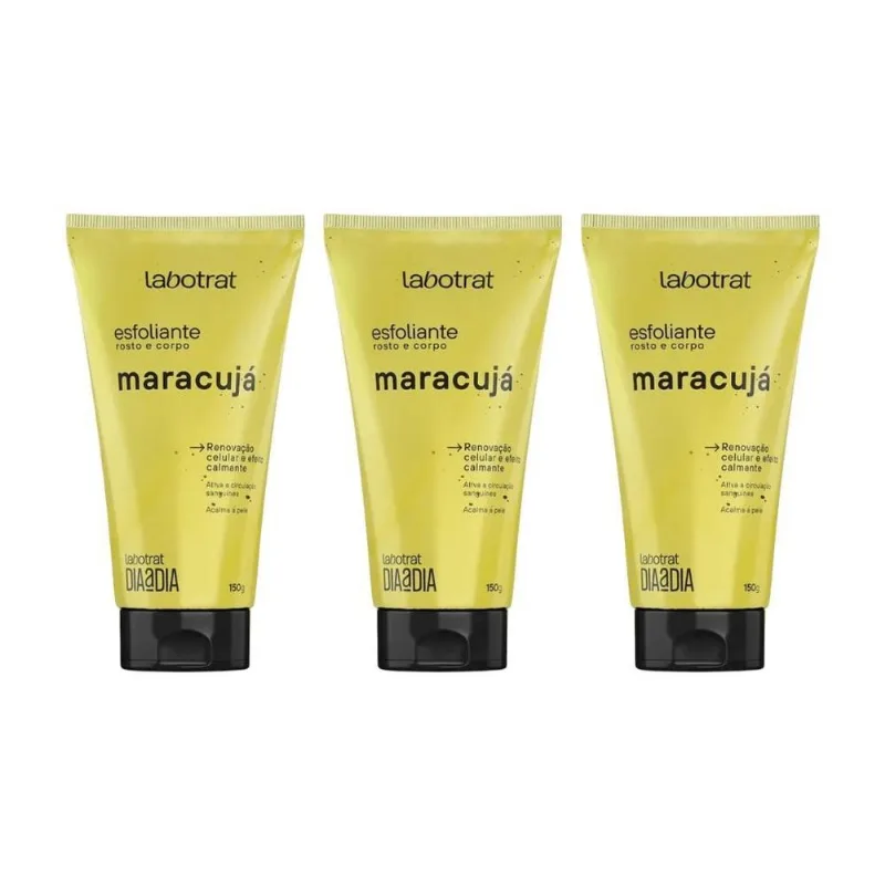 Esfoliante Labotrat Corpo E Rosto 150g Maracuja - 3un