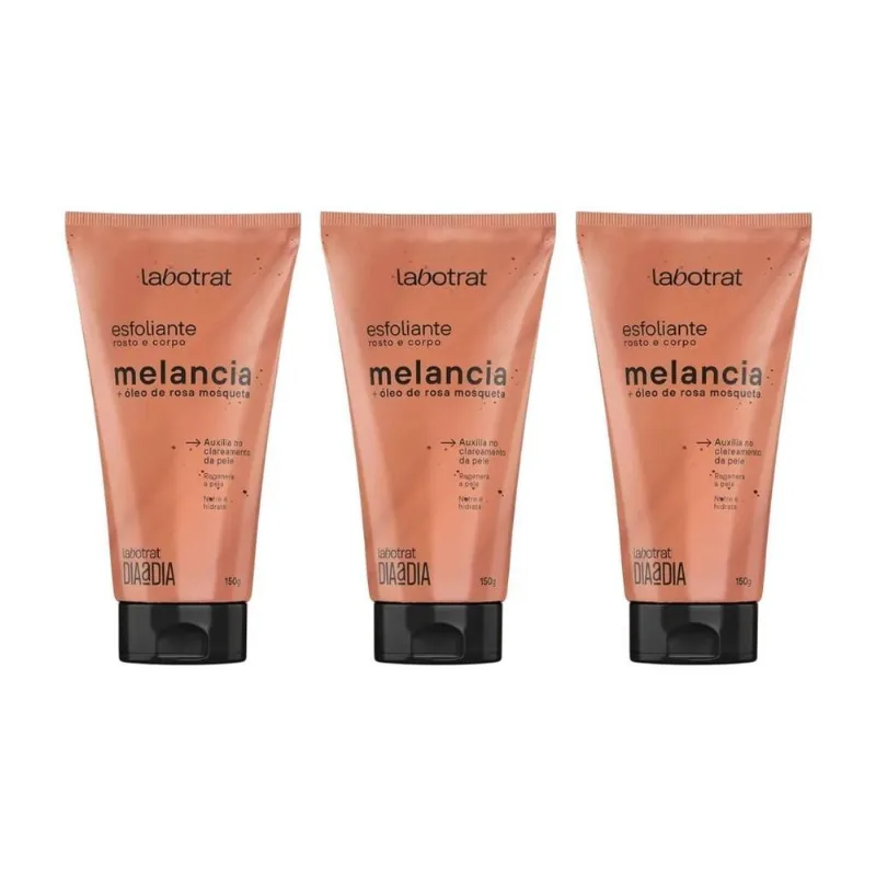 Esfoliante Labotrat Corpo E Rosto 150g Melancia - Kit 3un