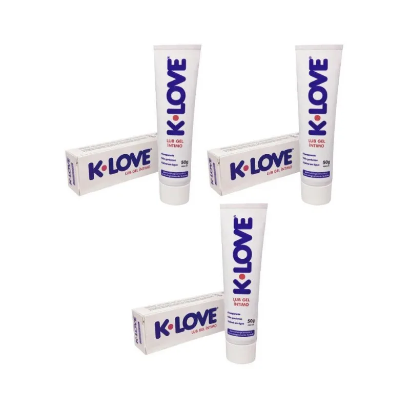 Gel Lubruficante Intimo Fashion Klove 50g - Kit Com 3un