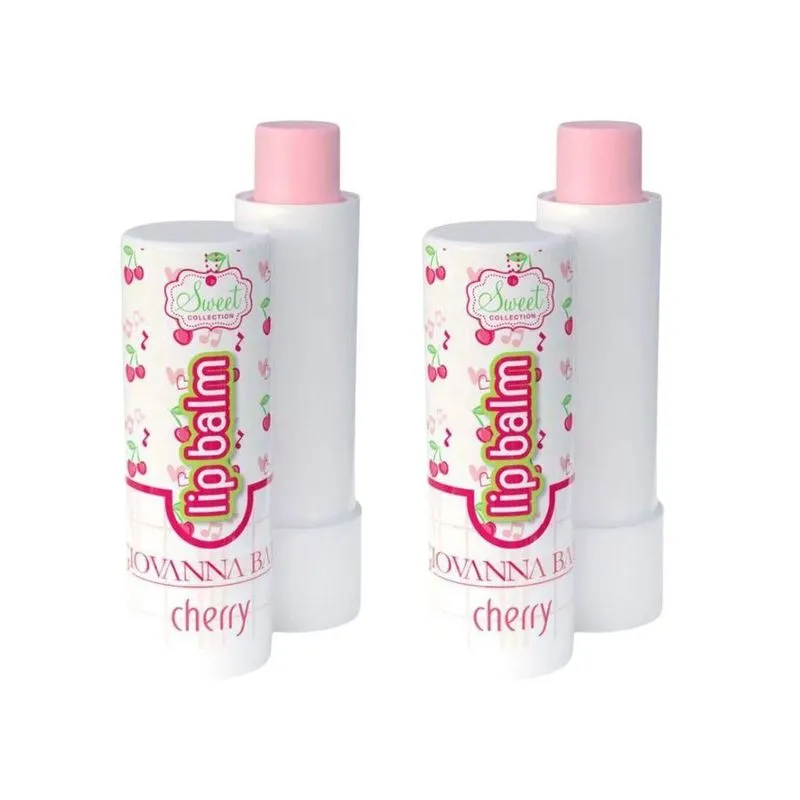 Protetor Labial Giovanna Baby 3,5G Cherry - Kit Com 2Un