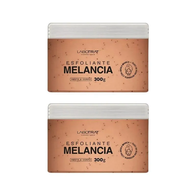 Esfoliante Labotrat Corpo E Rosto 300g Melancia - Kit C/2un
