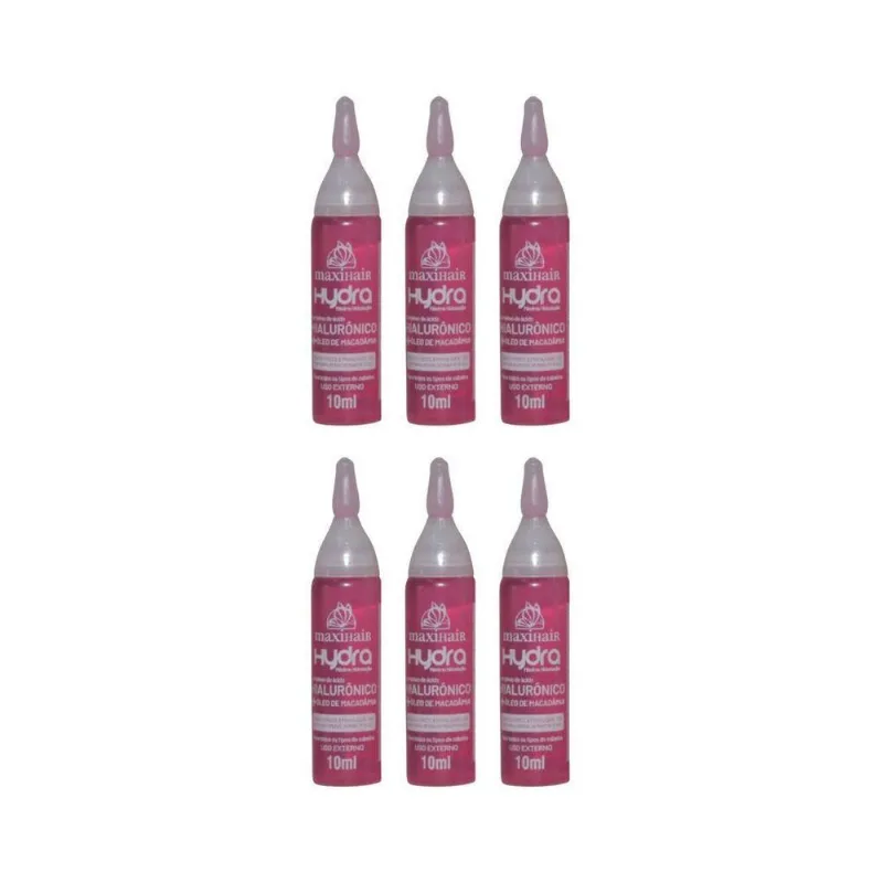 Ampola De Vitamina Maxihair 10ml Hialuro+oleo De Maca-6un