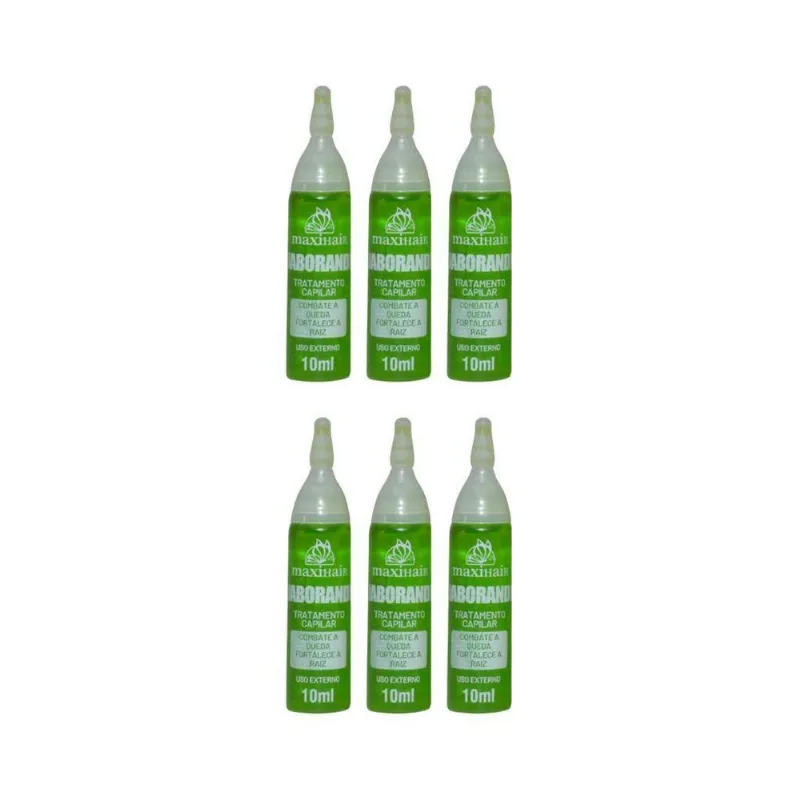 Ampola De Vitamina Maxihair 10ml Jaborandi - Kit Com 6un