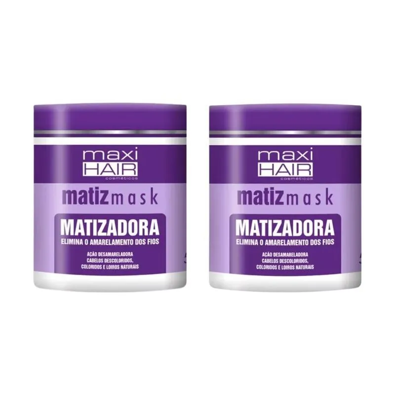 Mascara Maxihair 500g Matizadora - Kit Com 2un