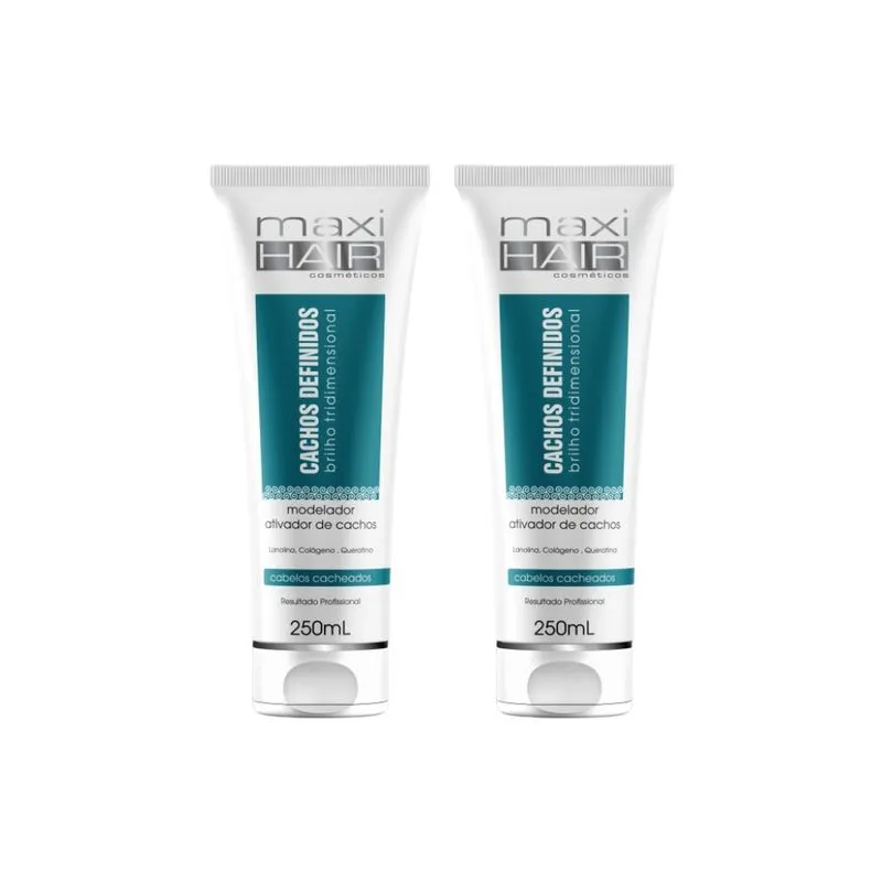 Modelador e Ativador de Cachos Maxihair 250ml - Kit c/ 2un