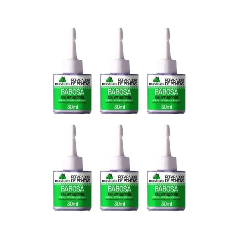 Reparador De Pontas Maxihair 30Ml Babosa Da Amazonia - 6Un