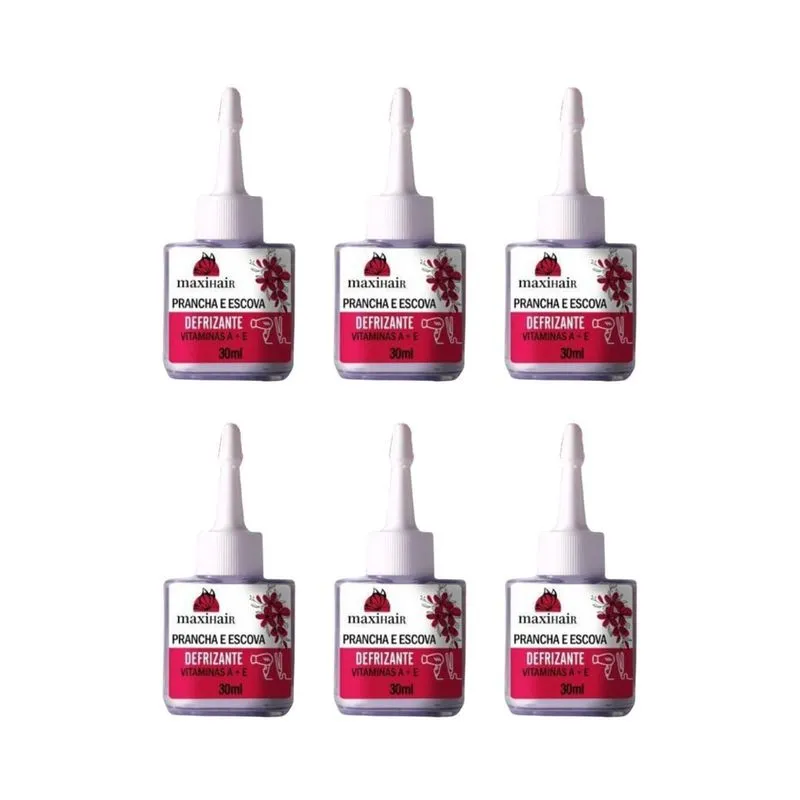 Reparador de Pontas Maxihair 30ml Prancha Escova- Kit c/ 6un