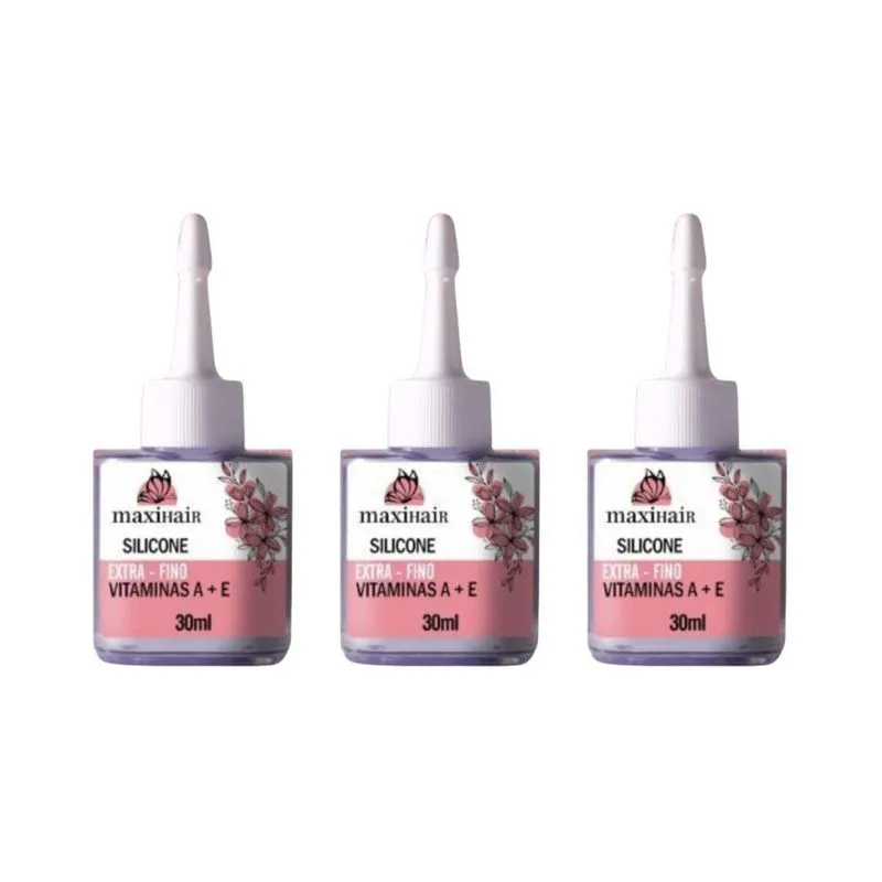 Reparador De Pontas Maxihair 30ml Silicone - 3un