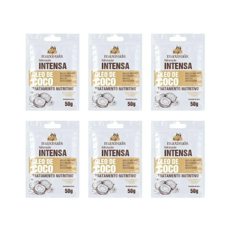 Sache Maxihair 50g Oleo De Coco - Kit Com 6un