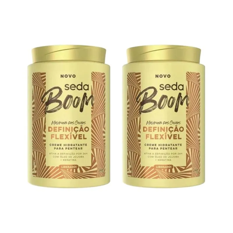 Creme de Pentear Seda Boom Volume Definiçao Flexivel 1kg-2un