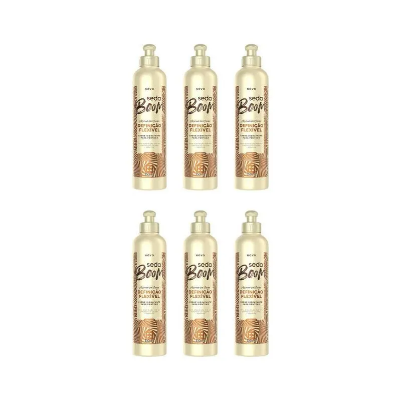 Creme Para Pentear Seda 350Ml Boom Definiçao Flexivel - 6Un