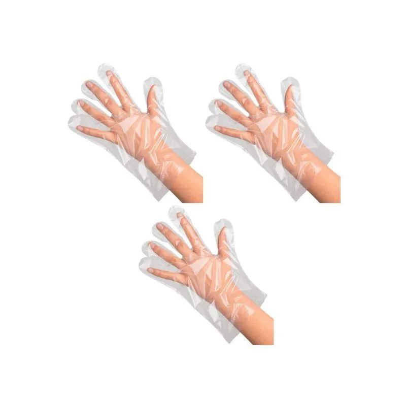 Luvas Plastica Transparente Ntflex Com 100un - 3un