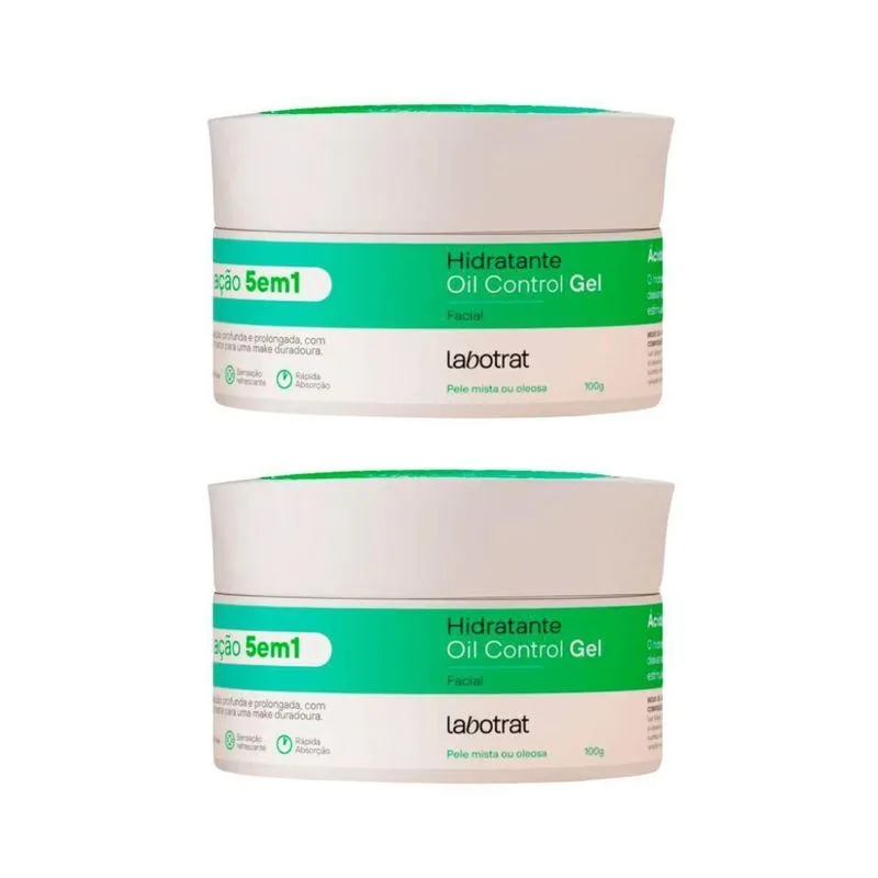 Hidratante Facial Labotrat 100G Oil Control Gel - Kit 2Un