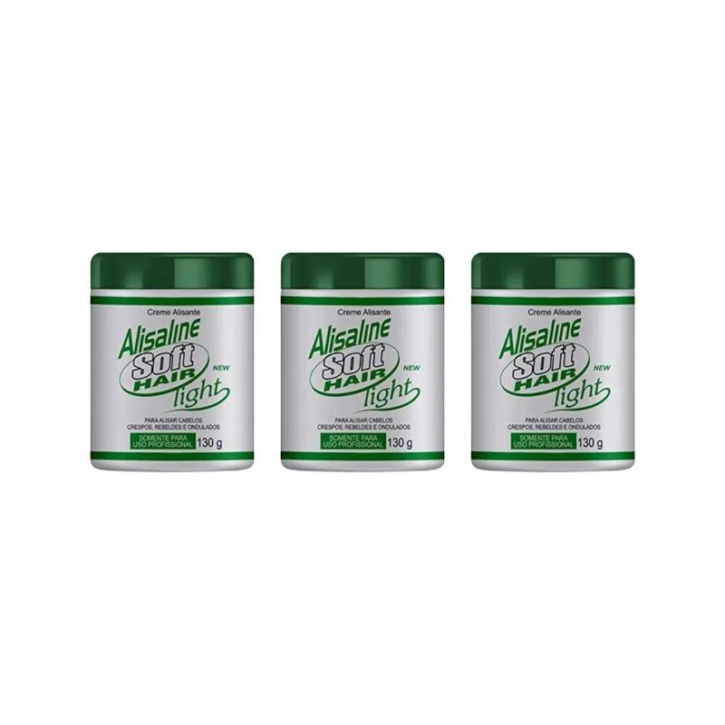 Alisante Alisaline 130g Verde Soft Hair - Kit C/3un