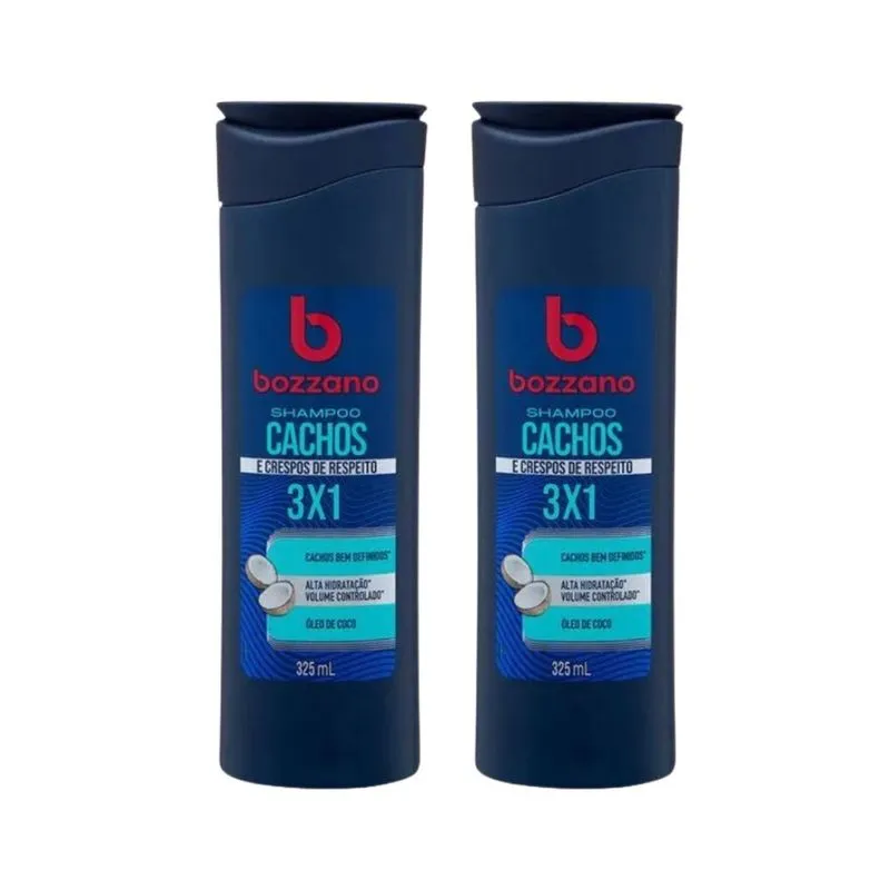 Shampoo Bozzano Cachos 325ml - Kit c/ 2un