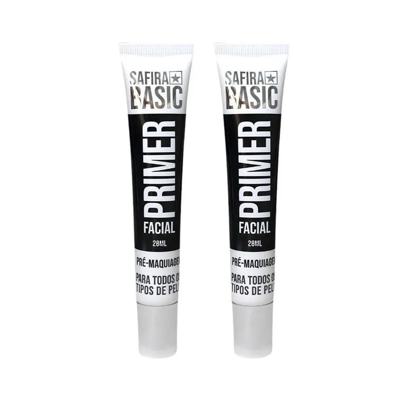 Primer Facial Safira Basic Pre-maquiagem Bs65589 - Kit C/2un
