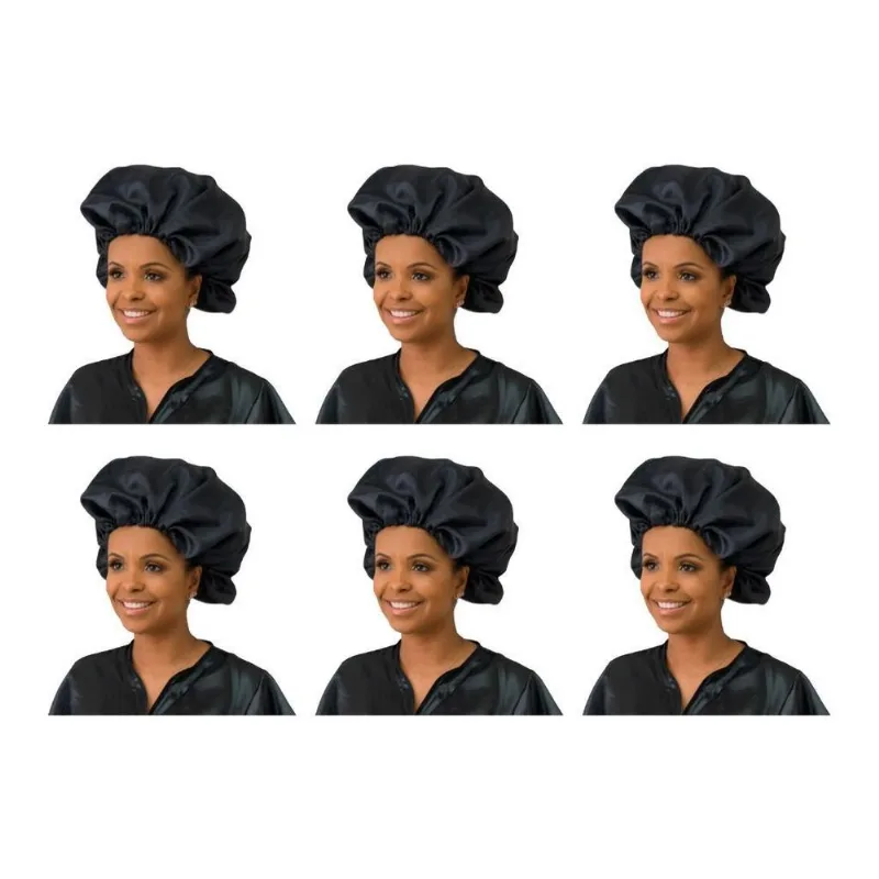 Touca De Cetim Ntflex 3635 Anti Frizz - Kit Com 6un