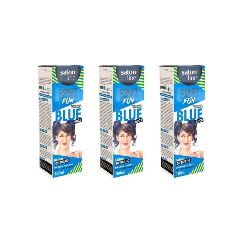 Coloraçao Color Express Fun Blue Rock-Kit C/3Un