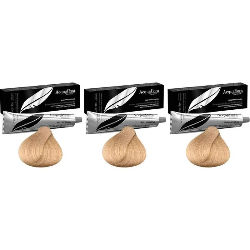 Coloraçao Acquaflora Perm 10.0 Lr Clarissimo 60G-Kit C/3Un