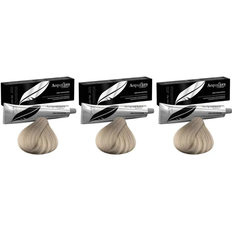 Coloraçao Acquaflora Perm 12.89 Louro Perola Cendre 60g -3un