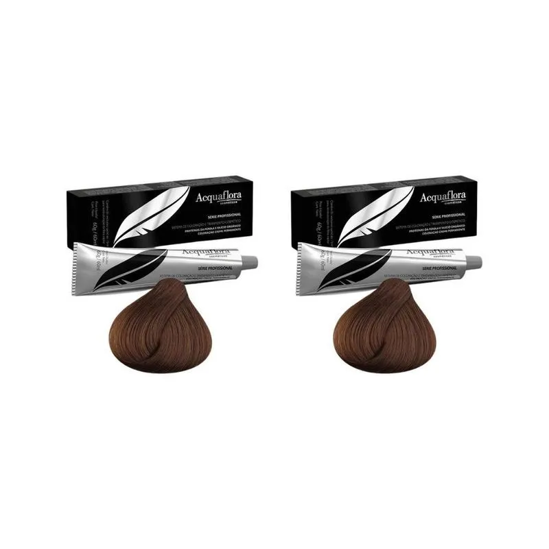 Coloraçao Acquaflora Perm 5.0 Castanho Claro 60G-Kit C/2Un
