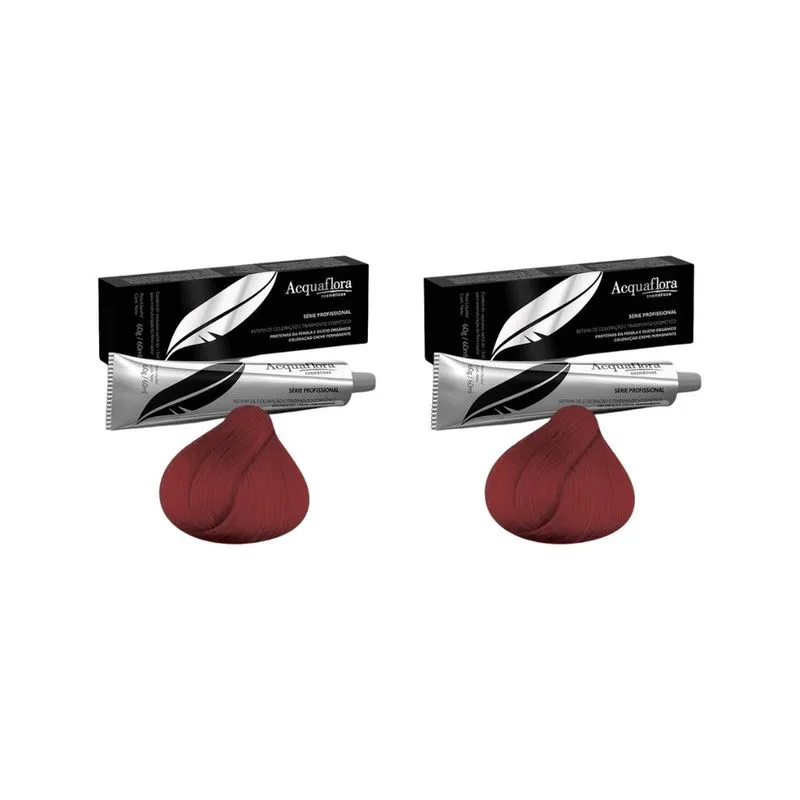 Coloraçao Acquaflora Perm 55.46 Castanho Claro Cobre 60g-2un