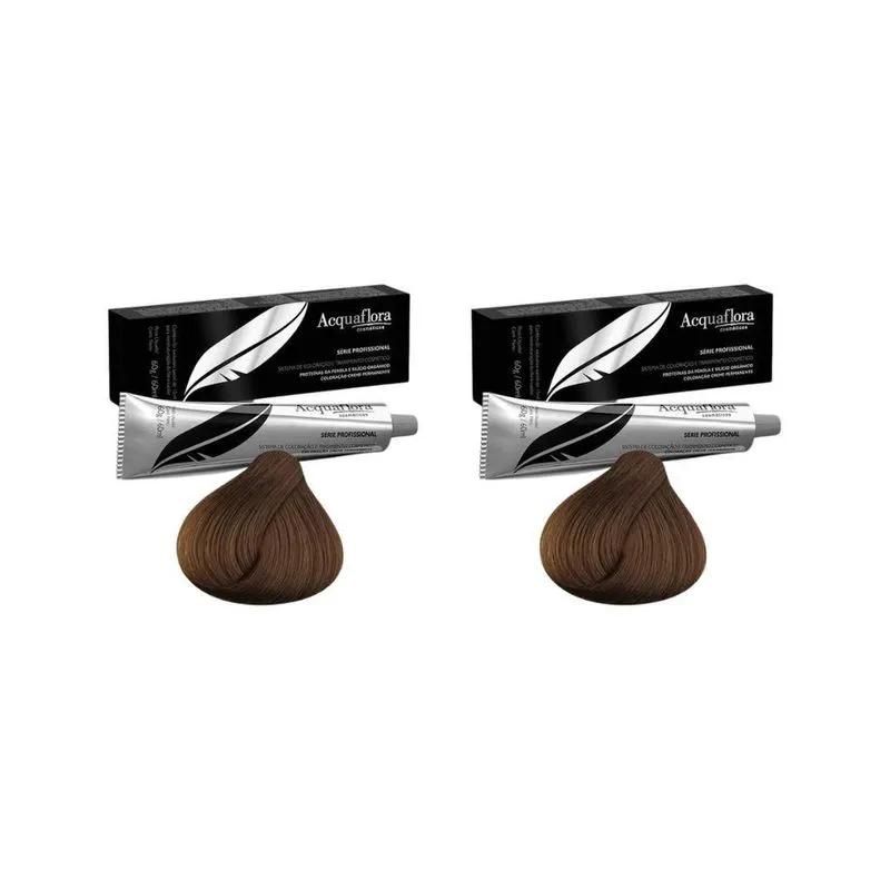 Coloraçao Acquaflora Perm 6.0 Louro Escuro 60G - Kit Com 2Un
