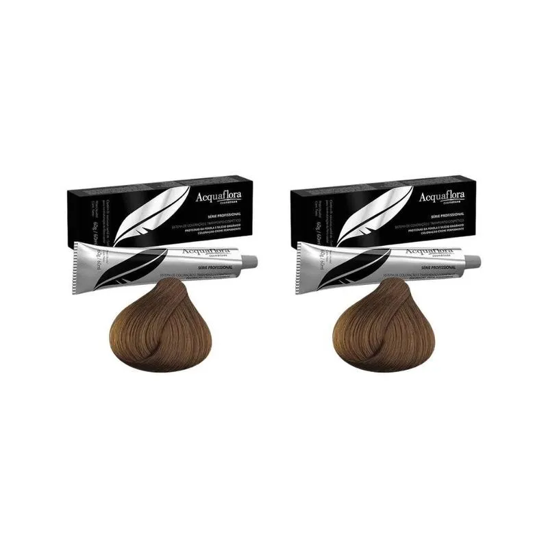 Coloraçao Acquaflora Perm 6.1 Louro Esc Acinz 60G-Kit C/2Un