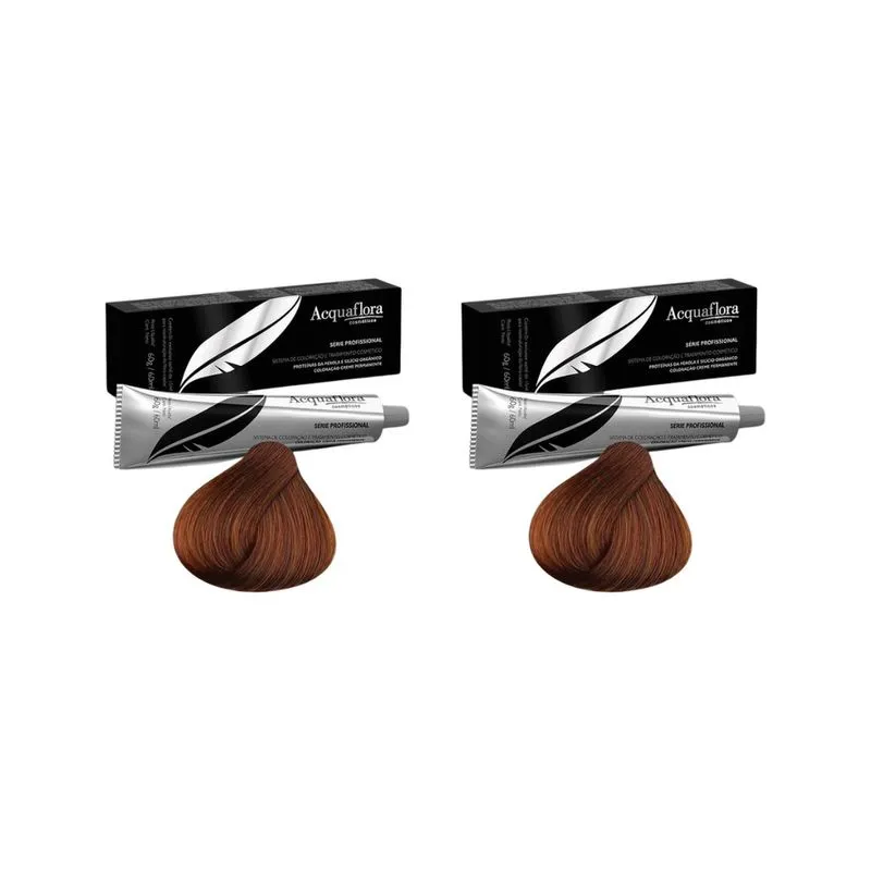 Coloraçao Acquaflora Perm 6.4 Louro Escuro Acob 60g -Kit 2un